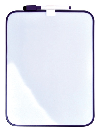 [949025] Ardoise magnétique Desq 21,5x28cm + marqueur profil violet