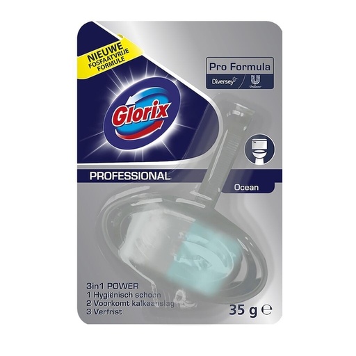 [891644] Bloc WC Glorix Ocean Fresh avec support