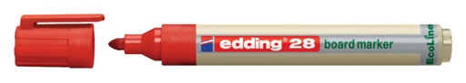 [630452] Viltstift edding 28 whiteboard Ecoline rond 1.5-3mm rood