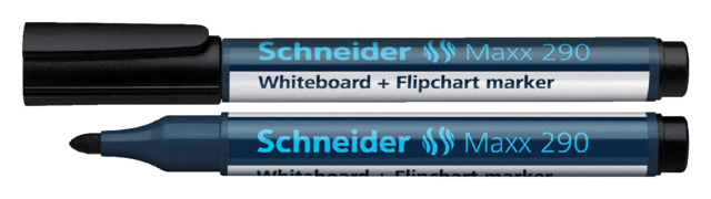 Viltstift Schneider Maxx 290 whiteboard rond 2-3mm zwart