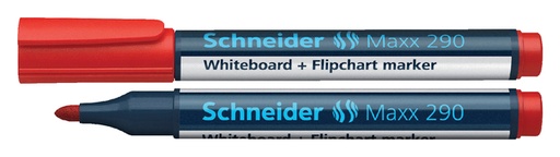 [635142] Whiteboardmarker Schneider Maxx 290 rond 2-3mm rood