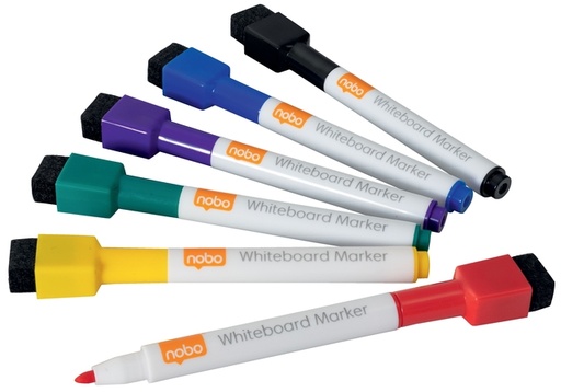 [919954] Marqueur tableau blanc Rexel Mini assorti 6 pièces