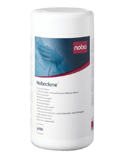 [920283] Lingettes Nobo pour tableau blanc pot de 100 pièces