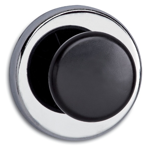 [920438] Aimant MAUL avec bouton Ø 65mm 12kg chrome/noir