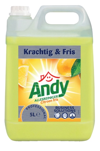 [891664] Nettoyant multi-usages Andy citron frais 5 litres