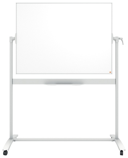 [919977] Tableau blanc pivotant Nobo mobile 90x120cm acier laqué