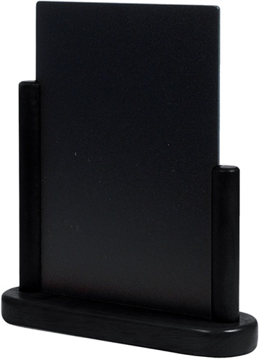 [552001] Ardoise de table Securit 230x200x60mm bois noir