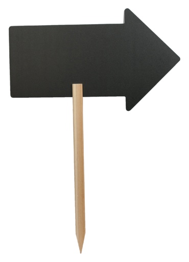 [552010] Krijtbord Securit pijl 44x27cm met houten pin