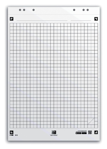 [920160] Flipoverpapier Oxford smart 65x98cm. ruit 90gram 20 vel