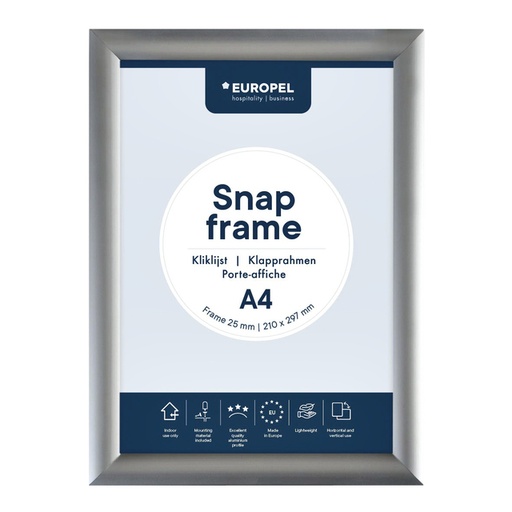 [920316] Cadre clipsable Europel A4 25mm
