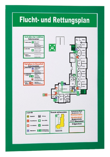 [920006] Duraframe Durable 487205 A4 vert 2 pièces