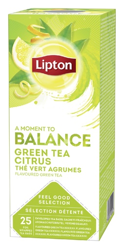 [890024] Thee Lipton Balance green tea citrus 25x1.5gr