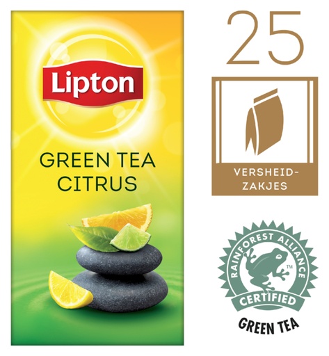 [890024] Thee Lipton Balance green tea citrus 25x1.5gr