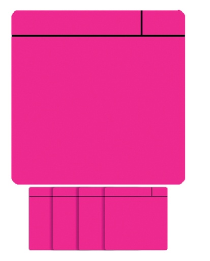 [920736] Aimant Scrum 75mmx75mm rose 5 pièces
