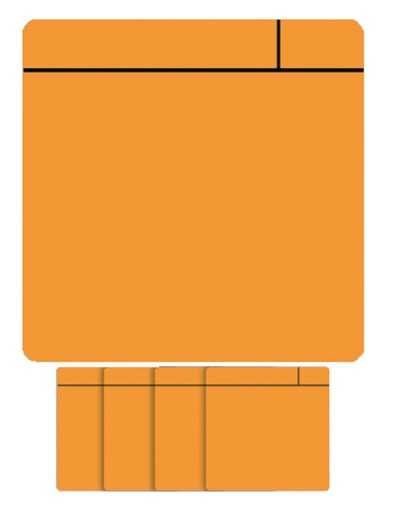 [920738] Magneet scrum 75x75mm oranje 5 stuks