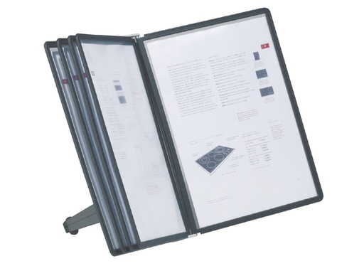 [921001] Pupitre de table Durable 5540 Sherpa Soho 5 pochettes noir