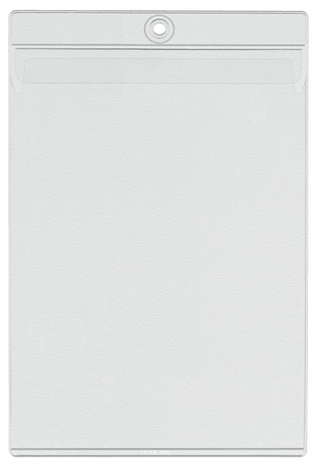 [510533] Pochette modèle U Leitz Premium A5 PVC 0,20mm avec œillet transparent 50 pièces