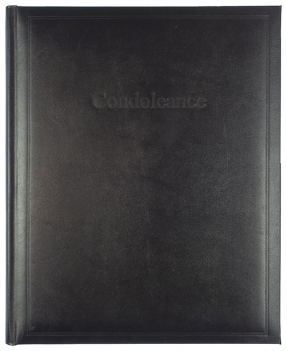 [270084] Livre de condoléance Kangaro 260x210mm noir NL