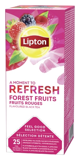 [890021] Thé Lipton Refresh fruit  des bois 25x 1,5g