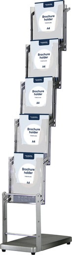 [922544] Présentoir de brochures Europel sur pied 5xA4 pliable