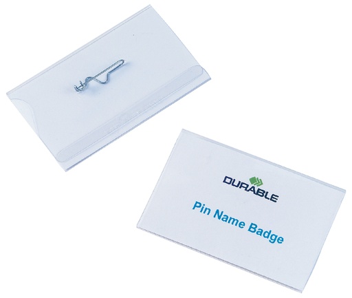 [921232] Badge Durable 8004 avec épingle 54x90mm