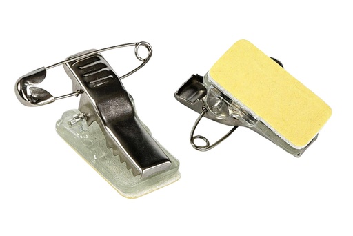 [921266] Clip met speld Europel zelfklevend voor badges