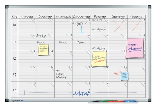 [950813] Planbord Legamaster premium projectplanner 60x90cm