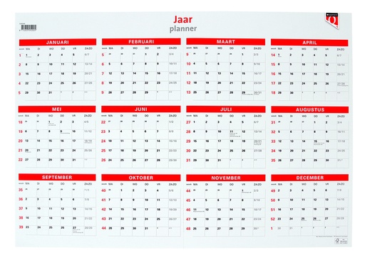 [336048] Jaarplankalender 2027 Quantore 48x68cm