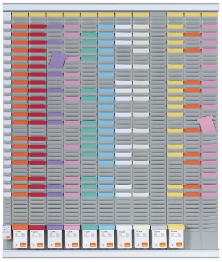 [950778] T-kaart Nobo jaarplannerset met 54 sleuven nr.2