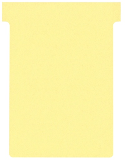 [950874] T-kaart Nobo nr.3 80mm geel 100 stuks