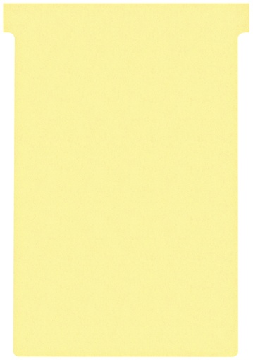 [950884] T-kaart Nobo nr.4 112mm geel 100 stuks