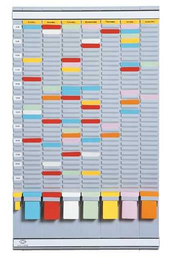 [949103] Planning semainier Djois 20 encoches gris