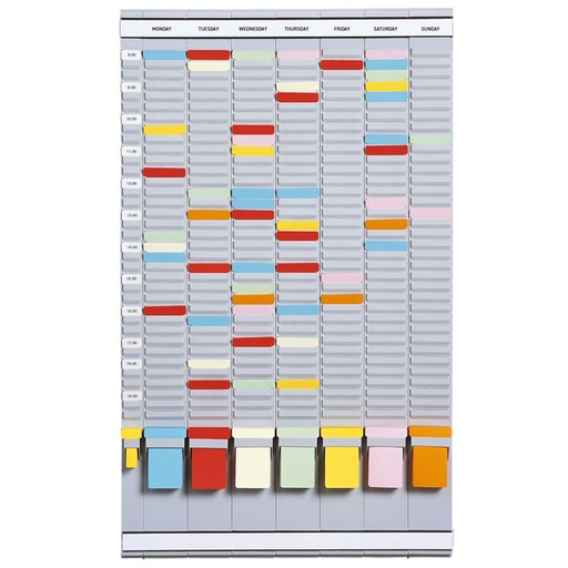 [949101] Planning semainier Djois 35 encoches gris
