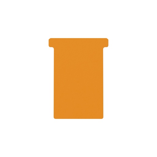 [950836] Fiche-T pour planning Djois Format 3 77mm orange 100 pièces