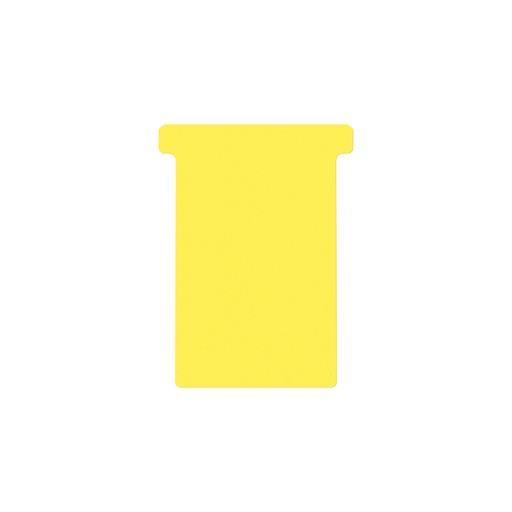 [950835] Fiche-T pour planning Djois Format 3 77mm jaune 100 pièces