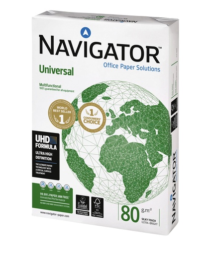 [129098] Papier copieur Navigator Universal  A3 80g blanc 500 feuilles