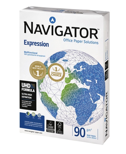 [129127] Papier copieur Navigator Expression A4 90g blanc 500 feuilles