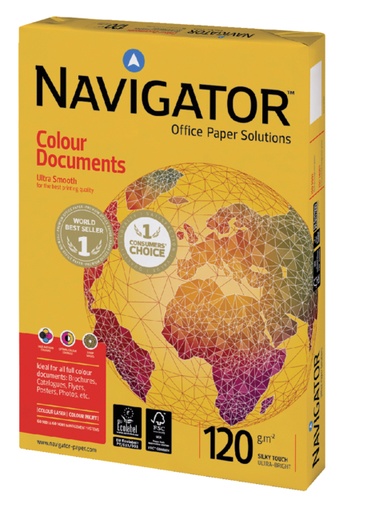 [129131] Kopieerpapier Navigator Colour Documents A4 120gr wit 250 vel