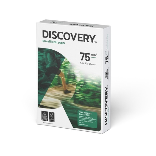 [129103] Papier copieur Discovery A4 75g blanc 500 feuilles