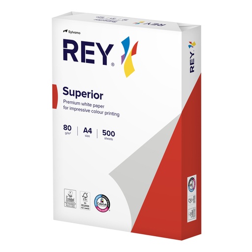 [129423] Kopieerpapier Rey Superior A4 80gr wit 500 vel