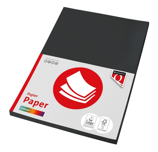 [129659] Kopieerpapier Quantore Colour A4 80gr zwart 100 vel