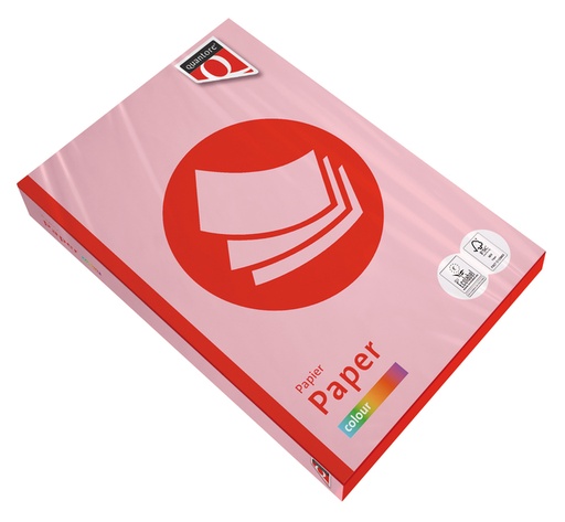 [746048] Kopieerpapier Quantore Colour A4 120gr roze 250 vel