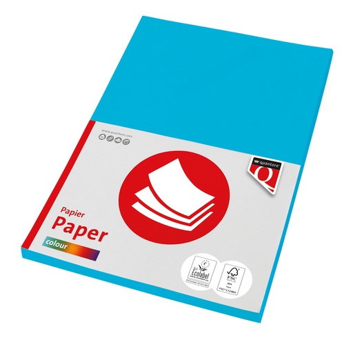 [129688] Kopieerpapier Quantore Colour A4 160gr azuurblauw 50 vel