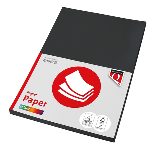 [129693] Kopieerpapier Quantore Colour A4 160gr zwart 50 vel