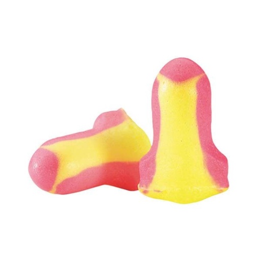 [890830] Bouchon d’oreille Honeywell Howard Leight Laser 7-10mm jaune/rose 200 paires