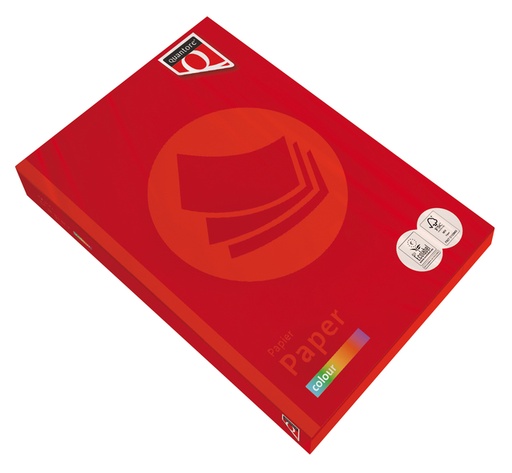 [746032] Papier copieur Quantore Colour A4 160g rouge vif 250 feuilles