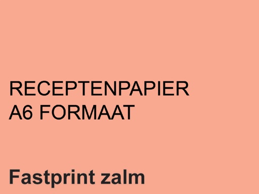 [129724] Receptpapier Fastprint A6 80gr zalm 2000 vel