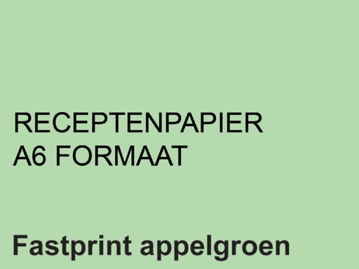 [129725] Papier ordonnances Fastprint A6 80g vert pomme 2000 feuilles