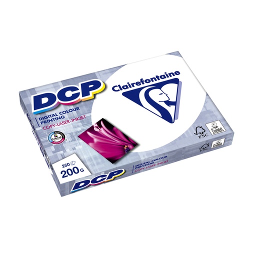 [130155] Papier laser Clairefontaine DCP A4 200g blanc 250 feuilles