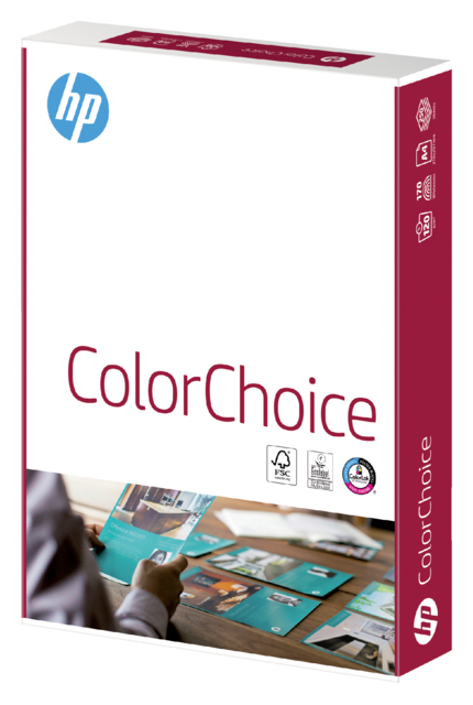 Papier laser couleur HP Color Choice A4 120g blanc 250 feuilles